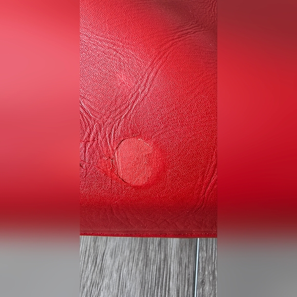 Valentina Italia Genuine Leather Red Crossbody Bag Made in Italy Gold Hardware - Picture 6 of 16